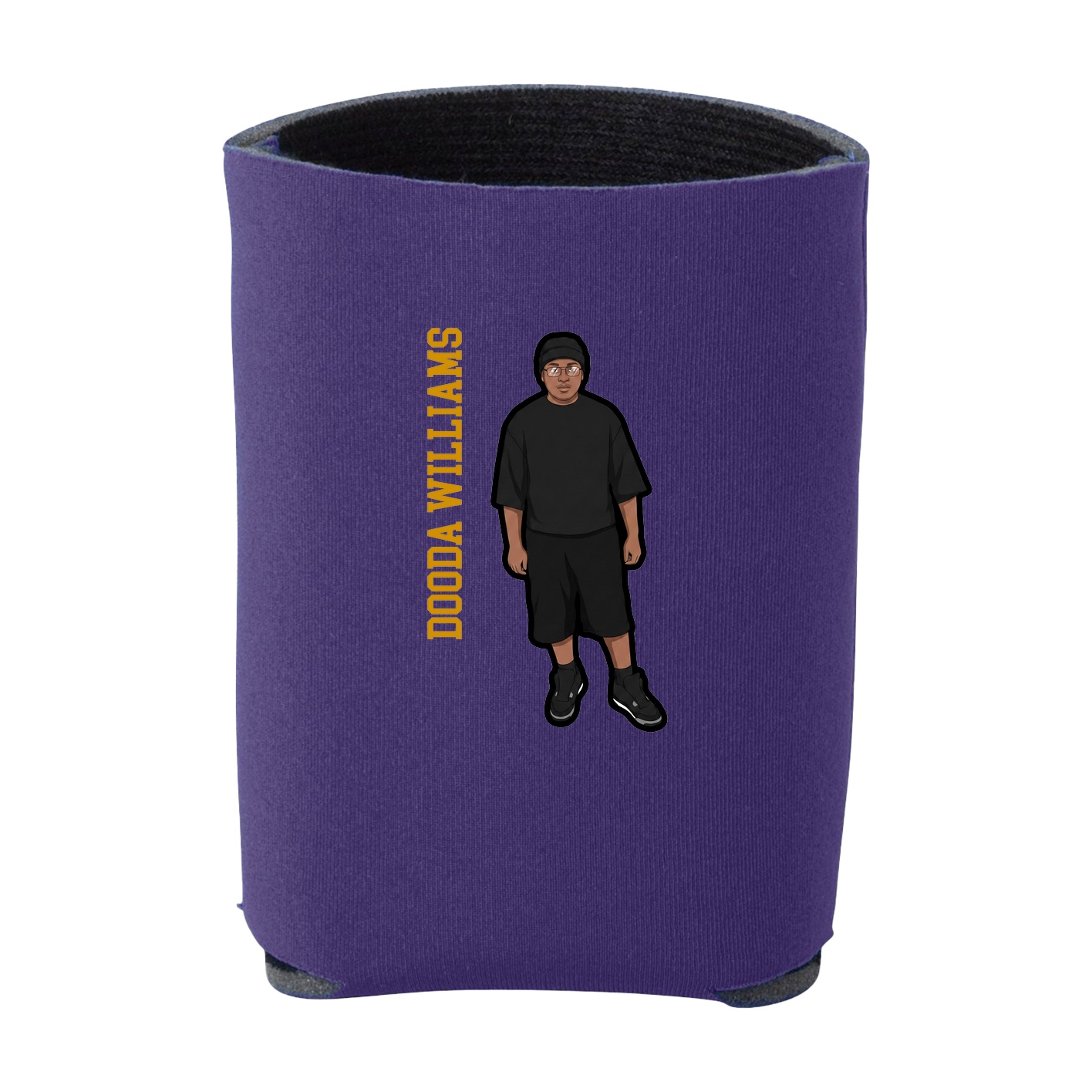 Can Holder — Name Vertical in Purple