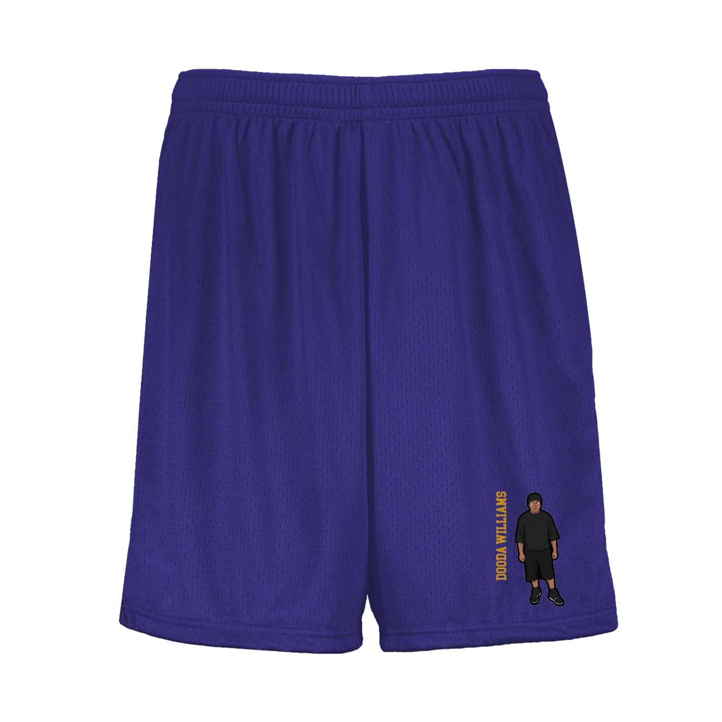 Shorts — Name Vertical in Purple