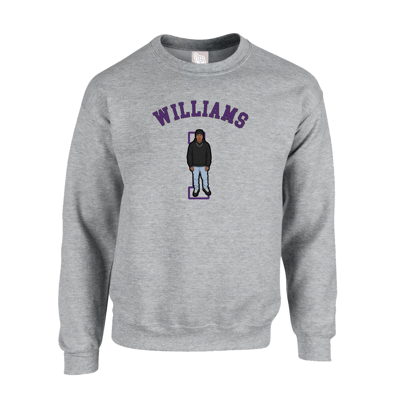 Fleece Crew — Shirsey Arch in Grey