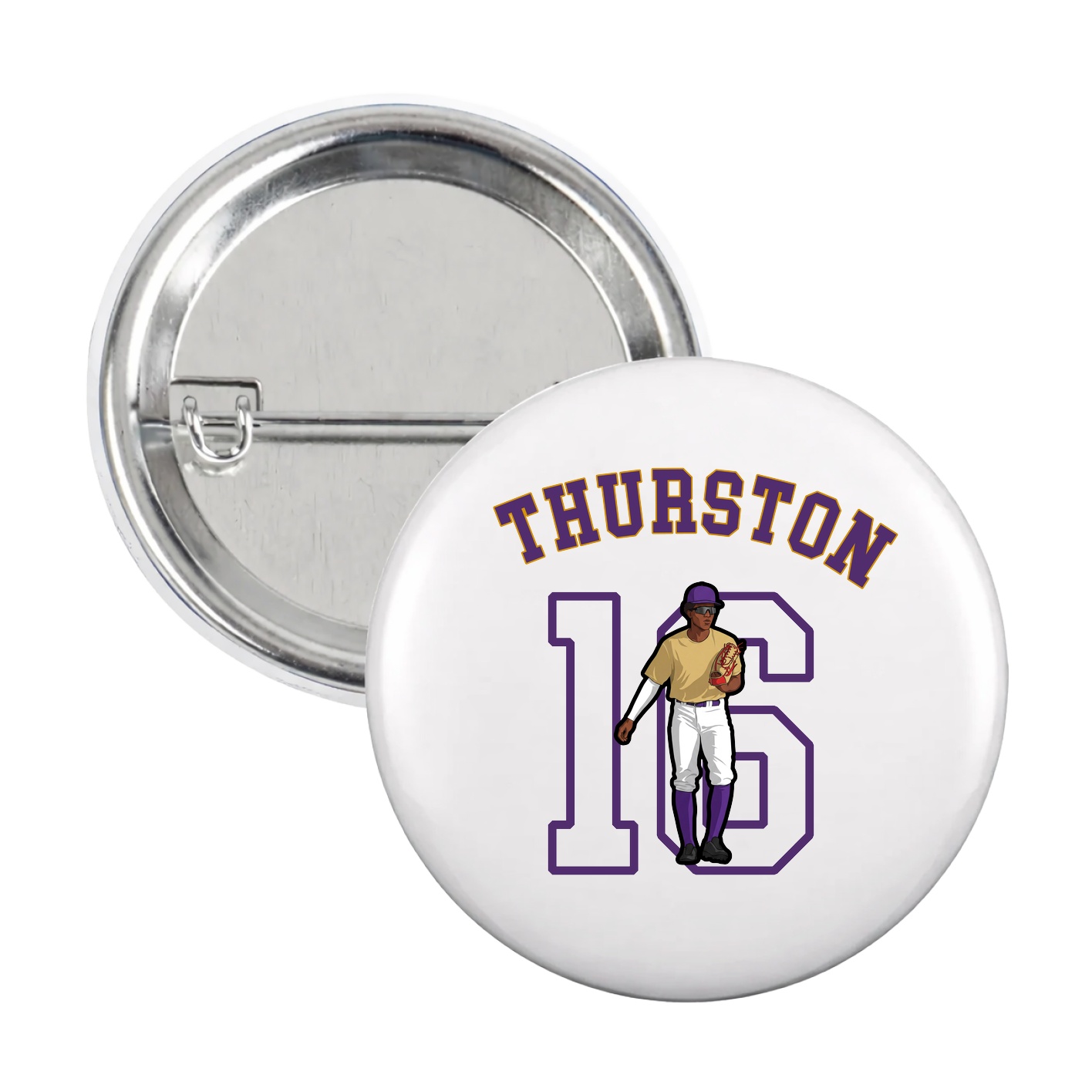 Game Day Button — Shirsey Arch in White