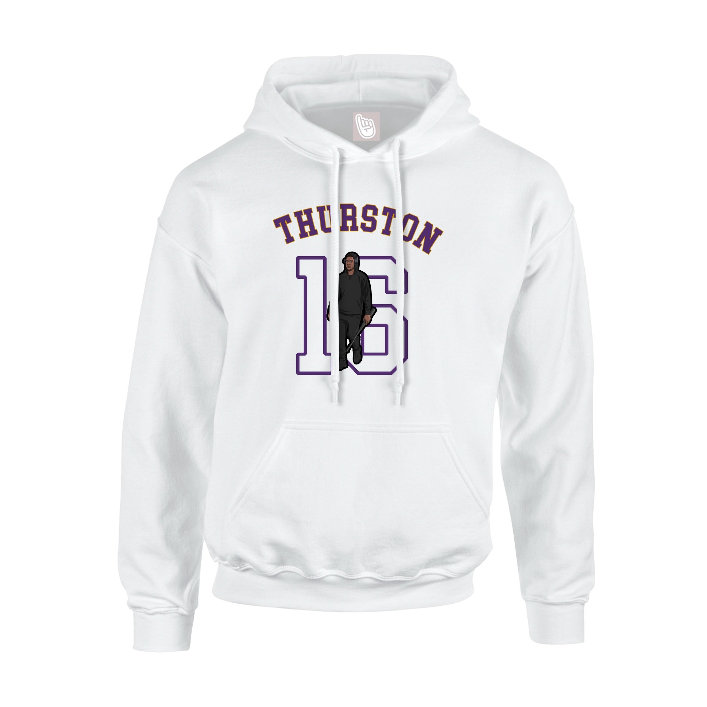 Youth Hoodie — Shirsey Arch in White