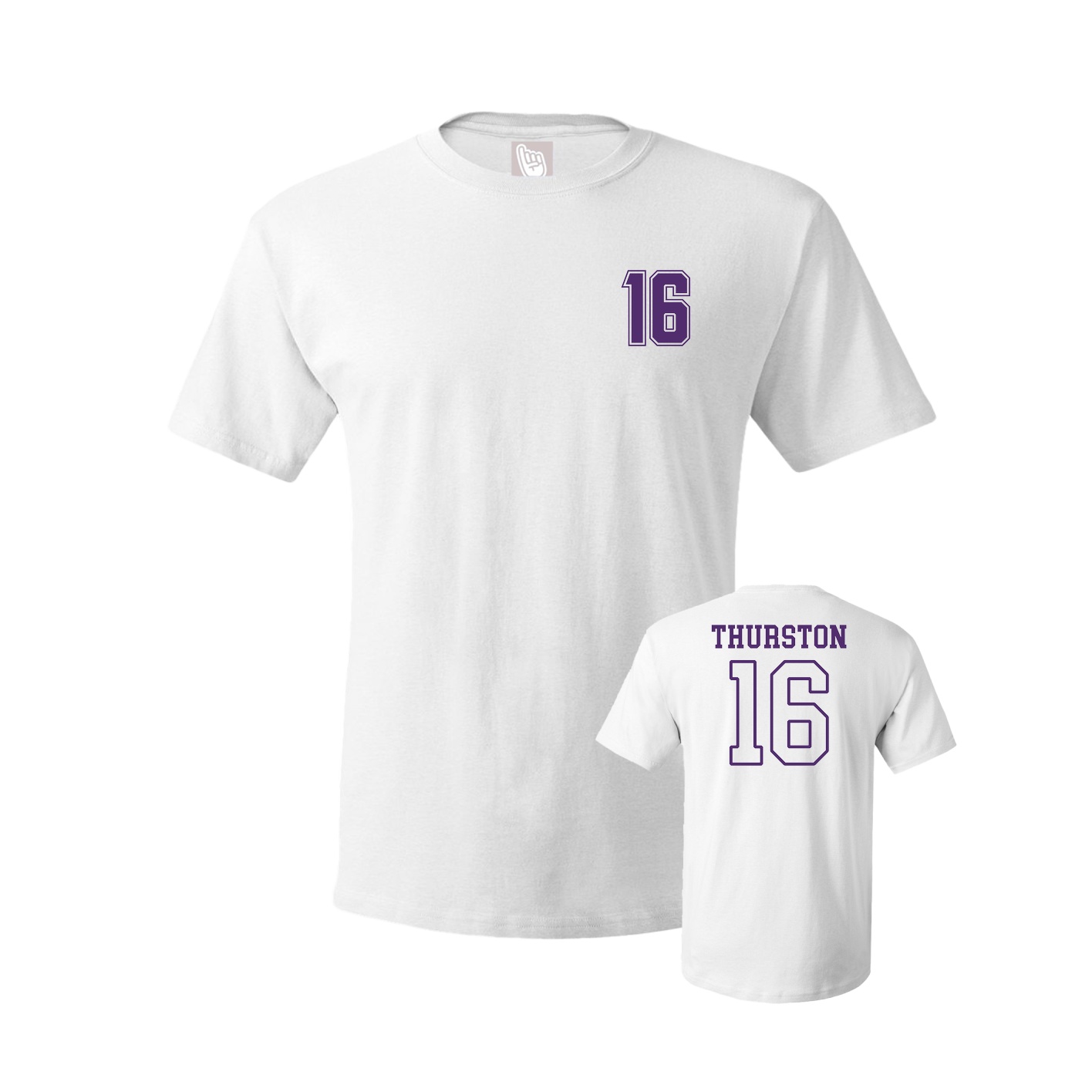 Youth Tee — Chest Back in White