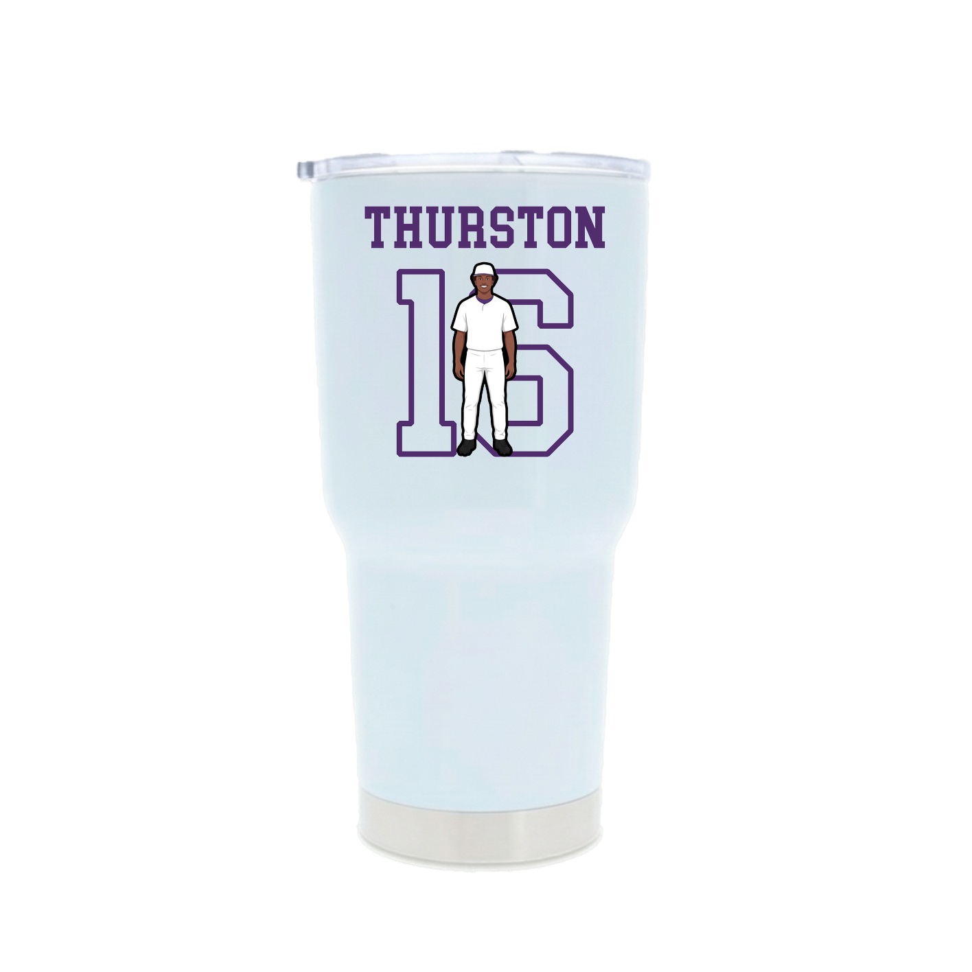 30oz Stainless Steel Tumbler — Shirsey in White
