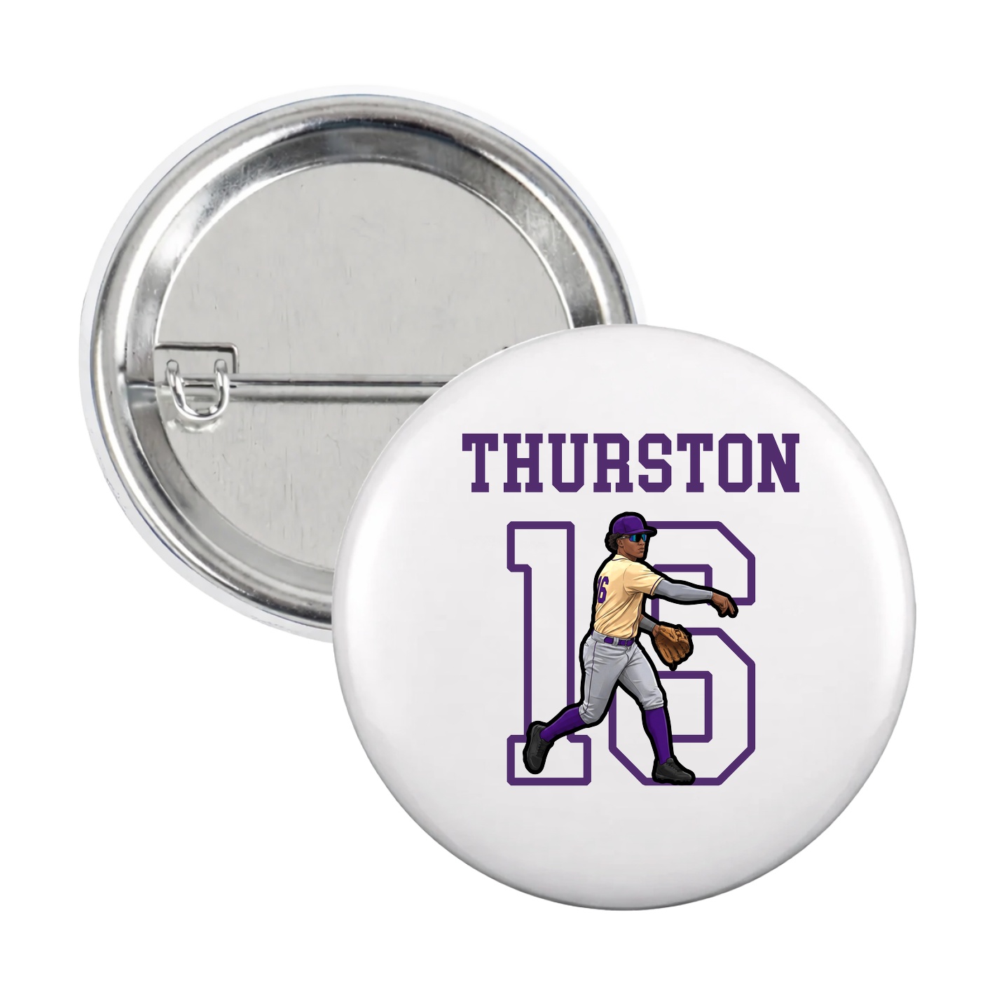 Game Day Button — Shirsey in White