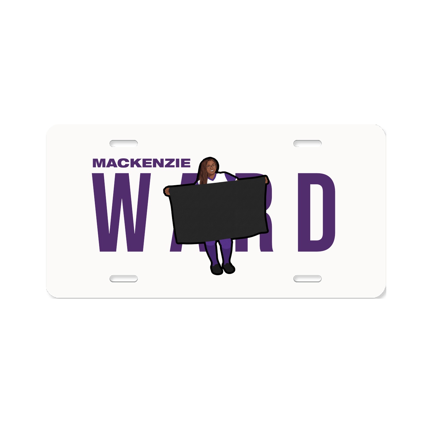 License Plate — Player Name in Classic