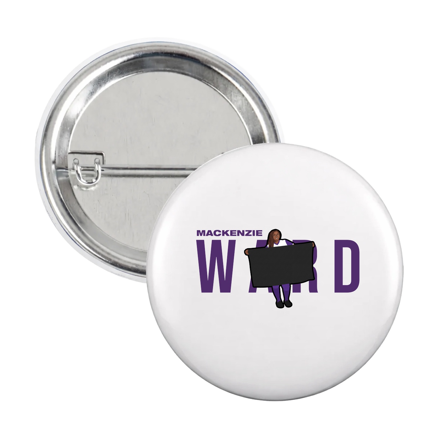 Game Day Button — Player Name in White