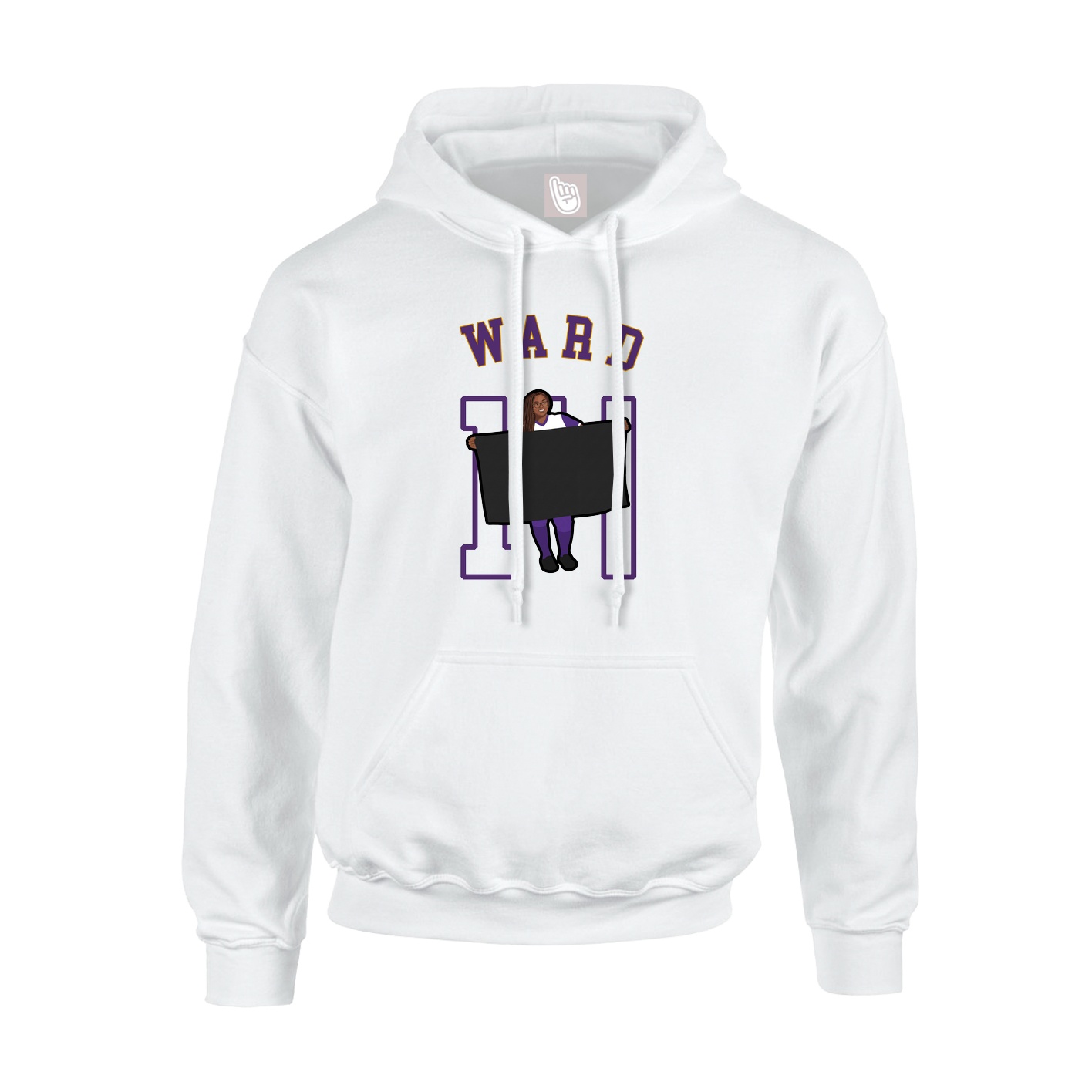 Hoodie — Shirsey Arch in White