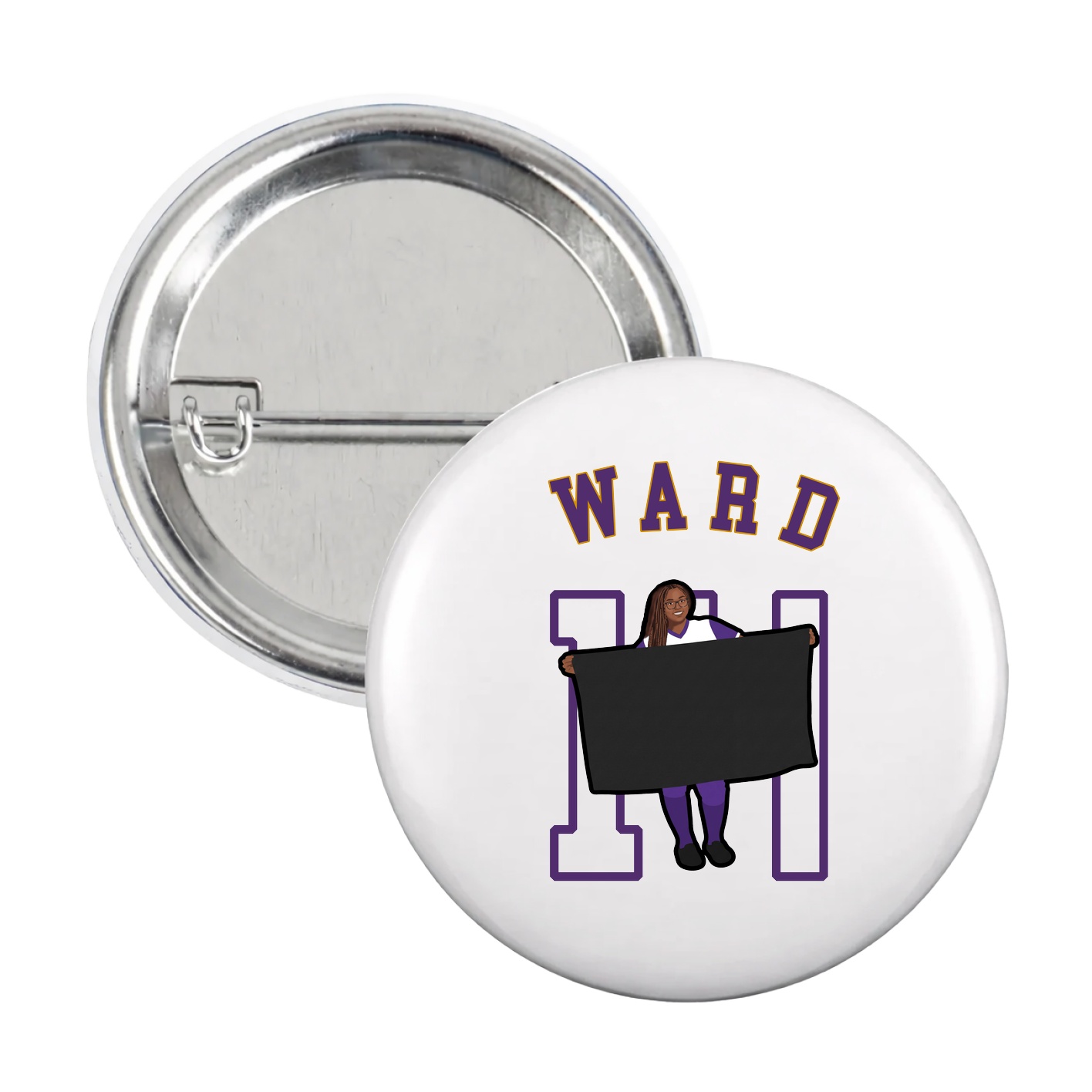 Game Day Button — Shirsey Arch in White