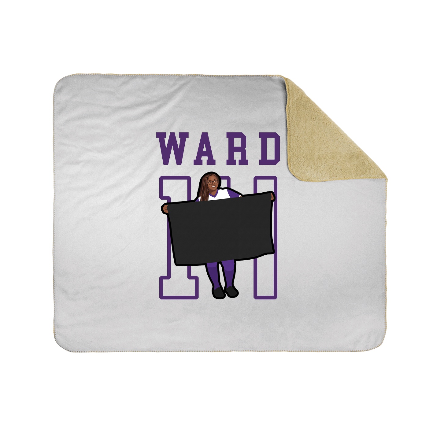 Throw Blanket — Shirsey in White