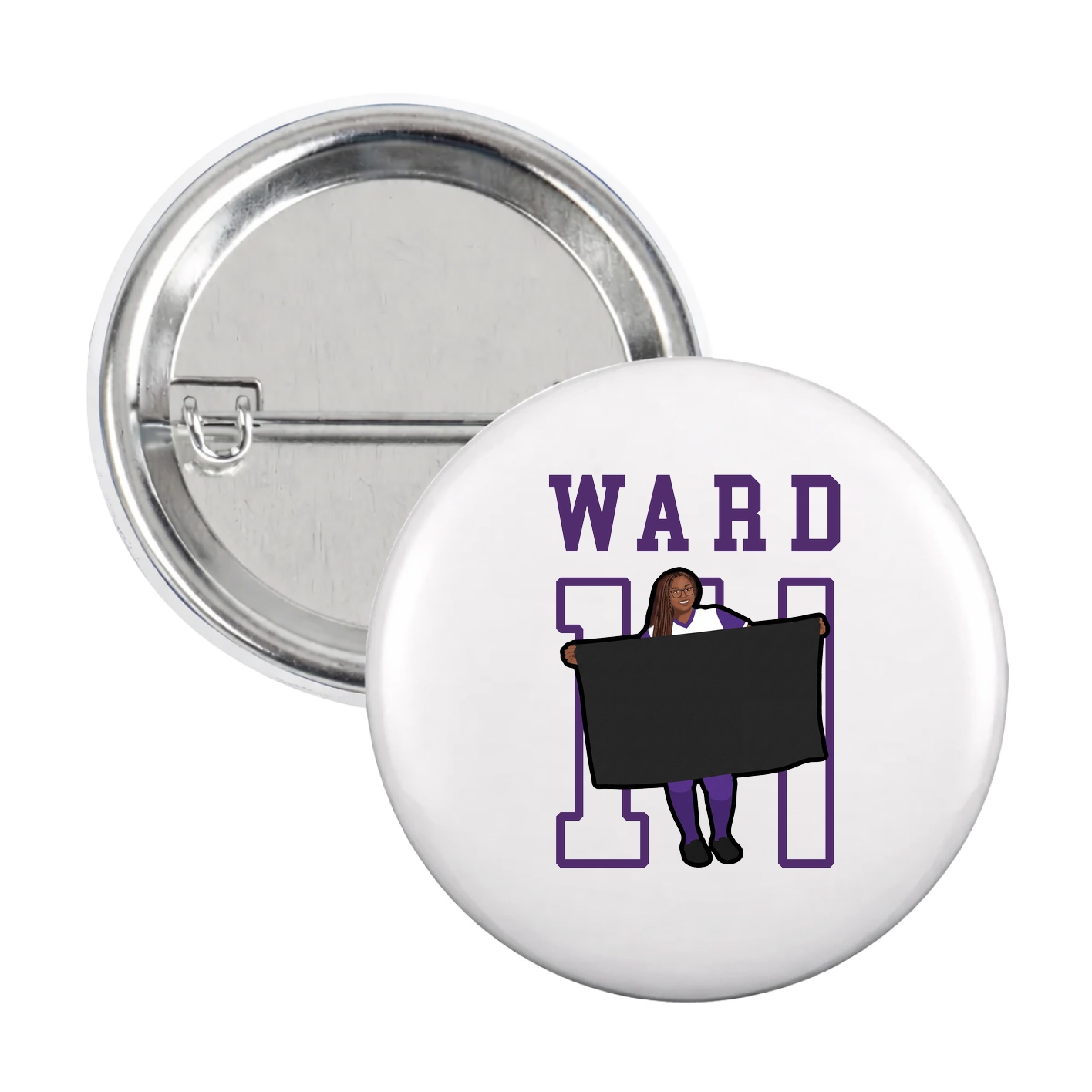 Game Day Button — Shirsey in White
