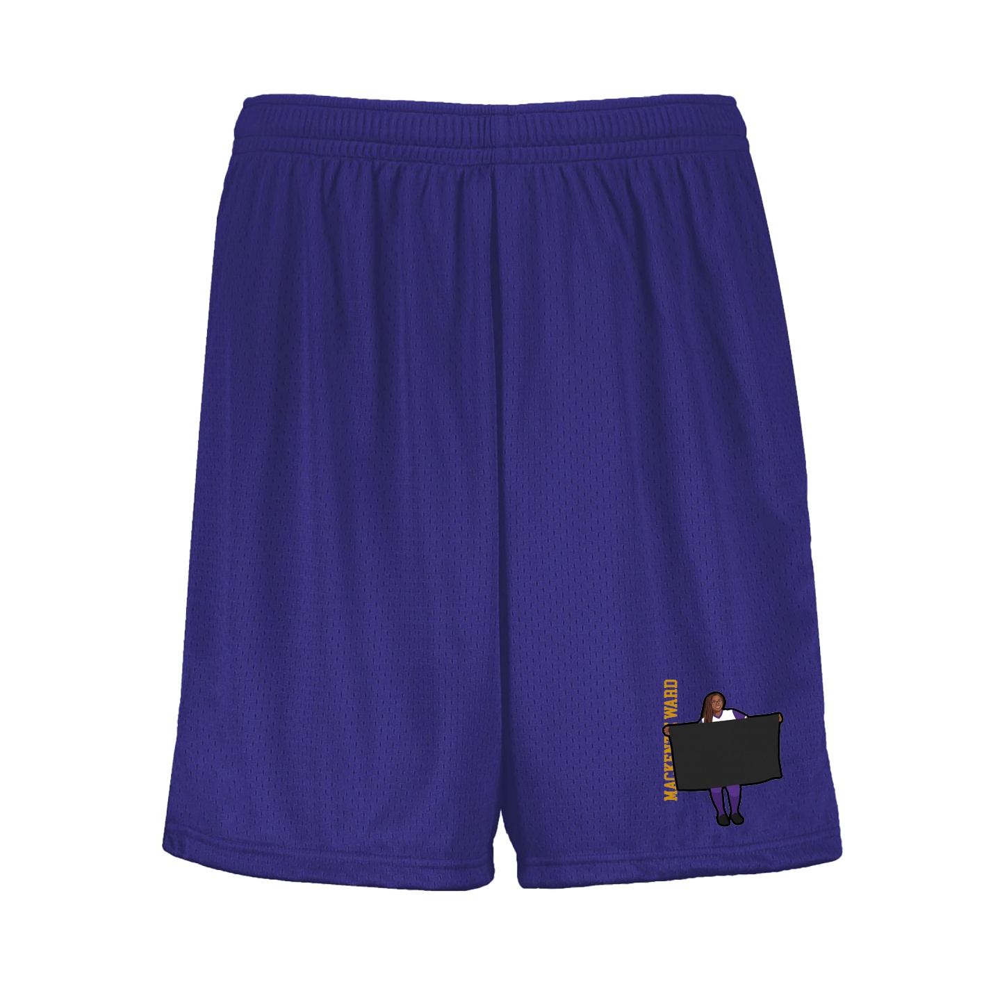 Shorts — Name Vertical in Purple
