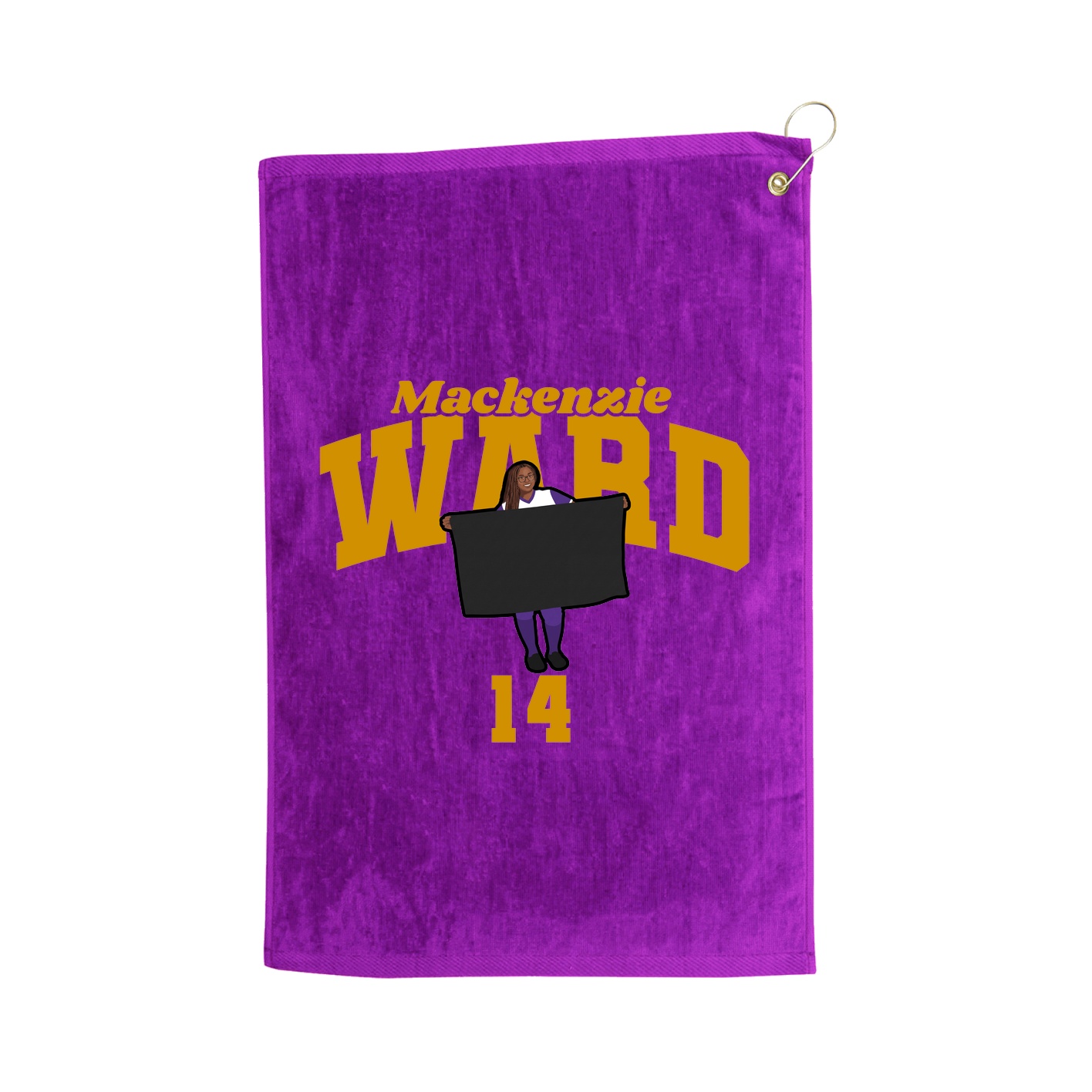 Golf Towel — Signature Arch in Purple