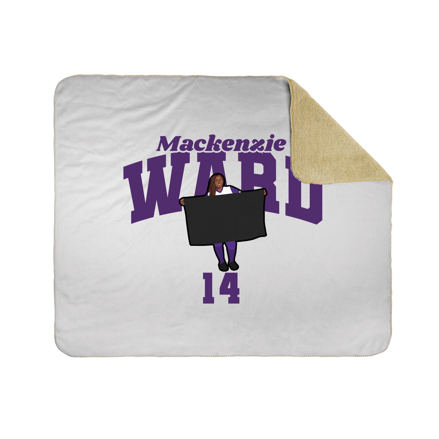 Throw Blanket — Signature Arch in White