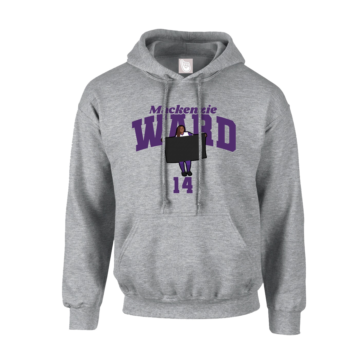 Hoodie — Signature Arch in Grey