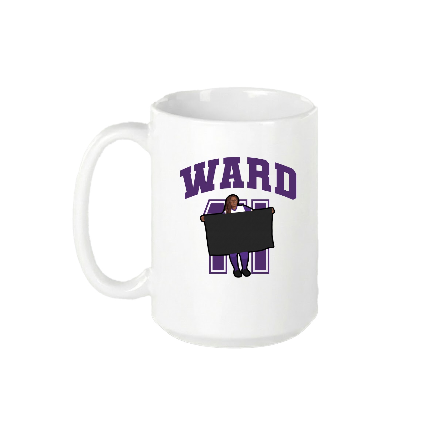 15oz Coffee Mug — Number in White