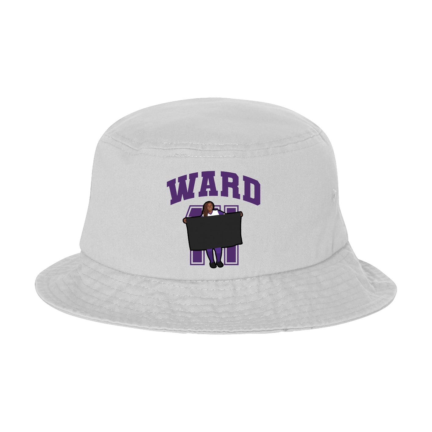 Bucket Cap — Number in White