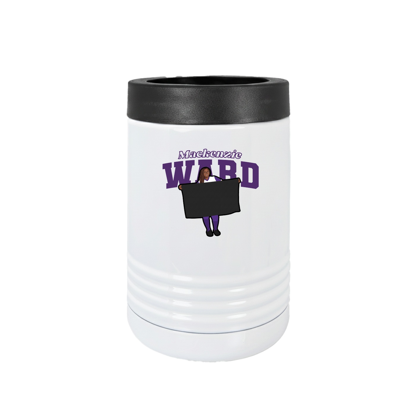 Beverage Holder — Name Arch in White