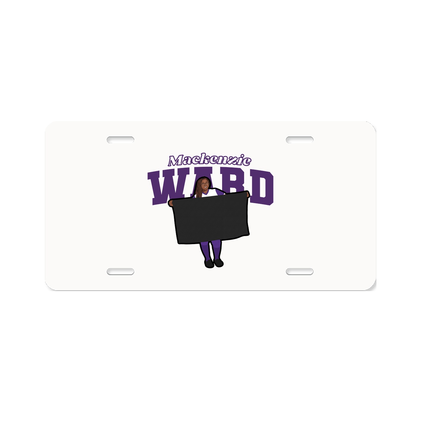 License Plate — Name Arch in Classic