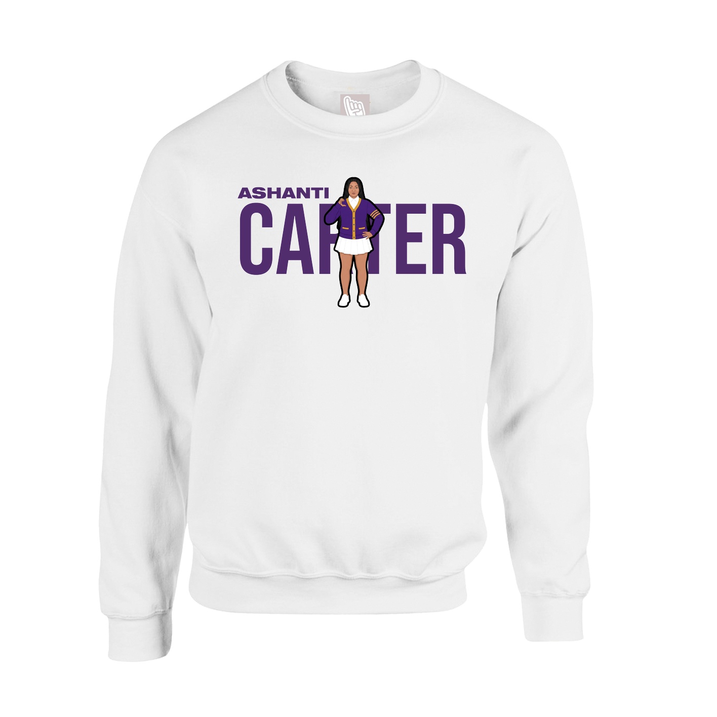 Fleece Crew — Player Name in White