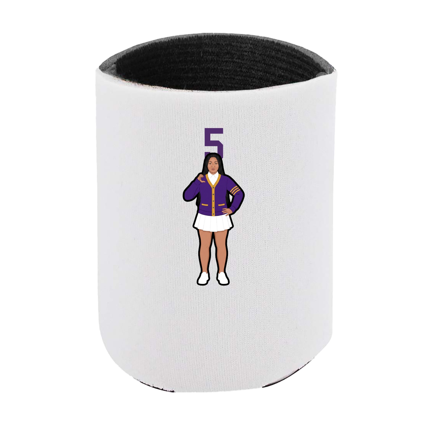 Can Holder — Number Top in White