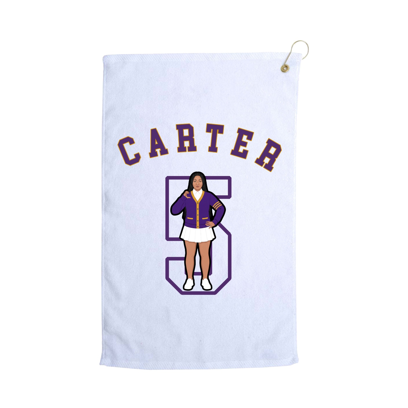 Golf Towel — Shirsey Arch in White