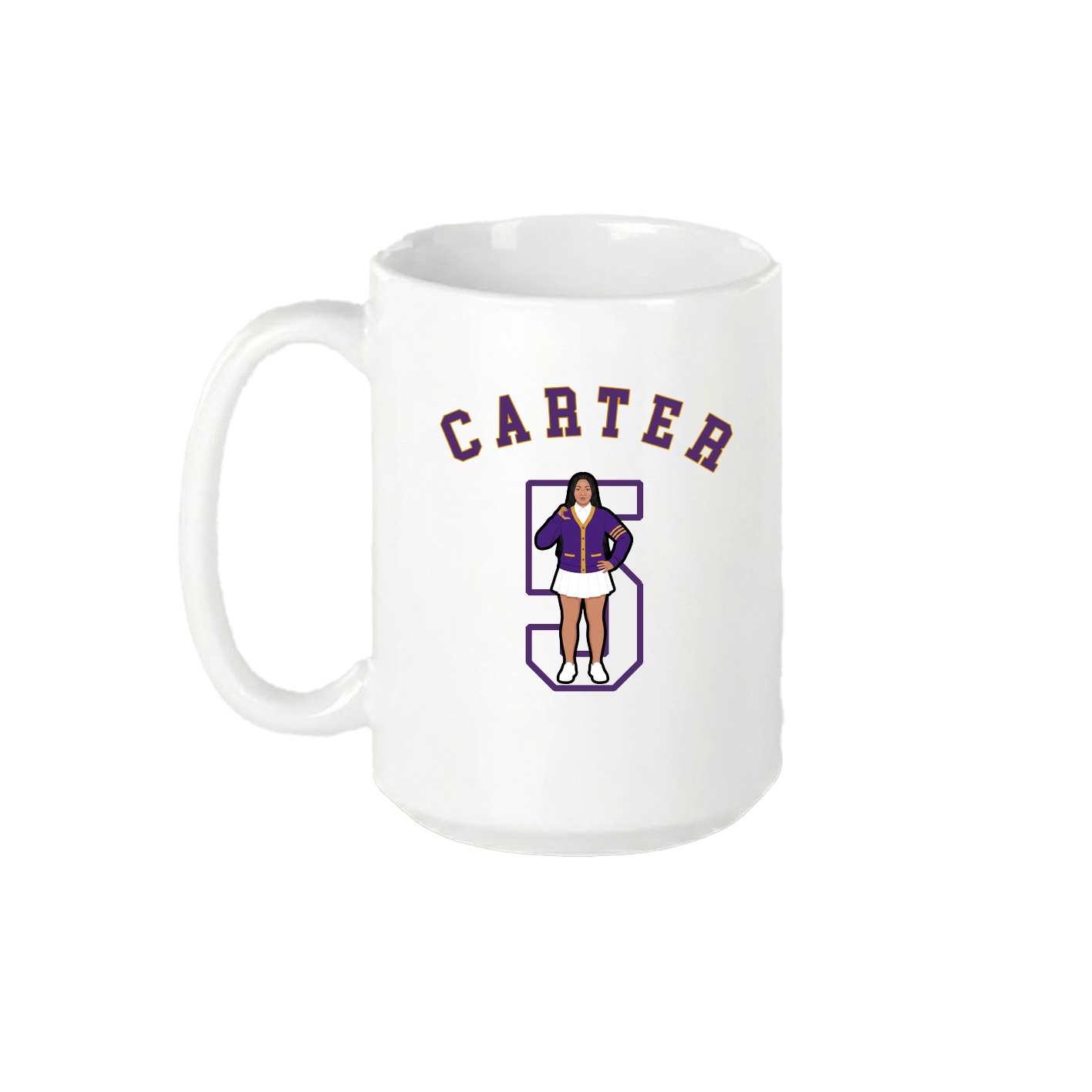15oz Coffee Mug — Shirsey Arch in White