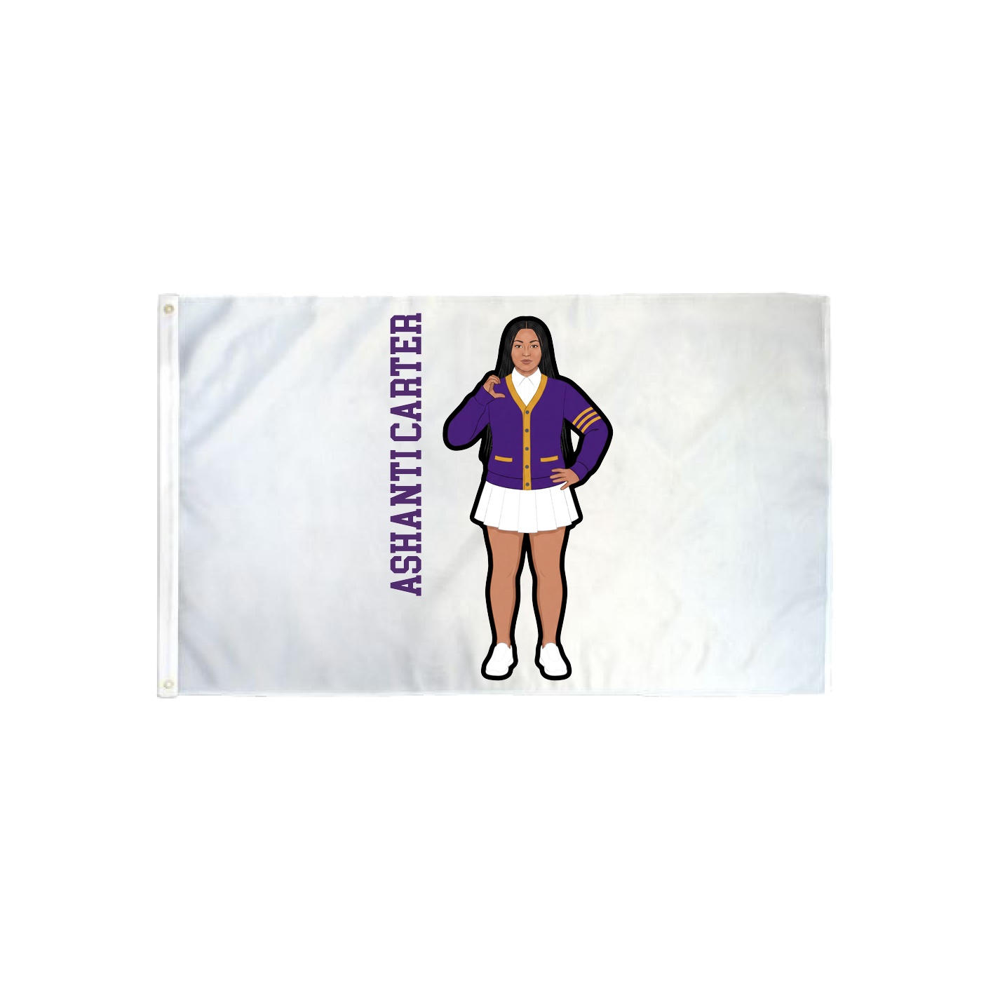 3x5 Flag — Name Vertical in Classic