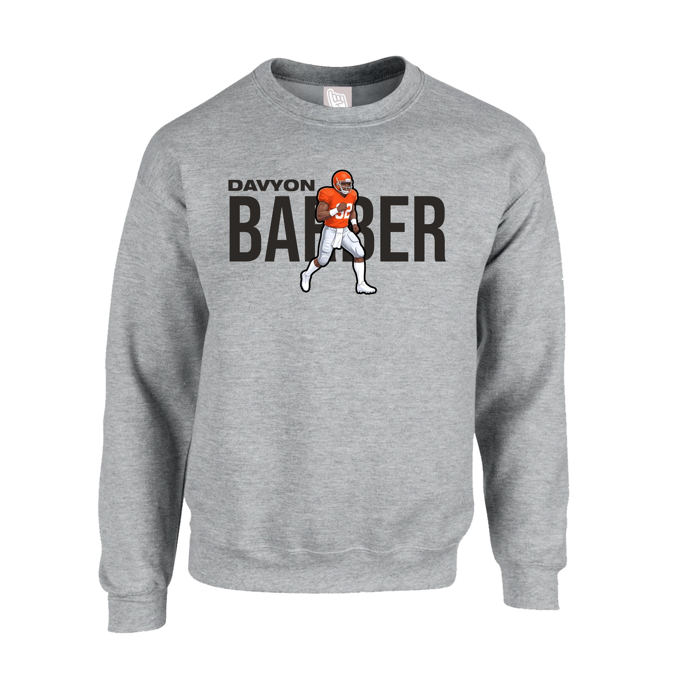 Fleece Crew — Player Name in Grey