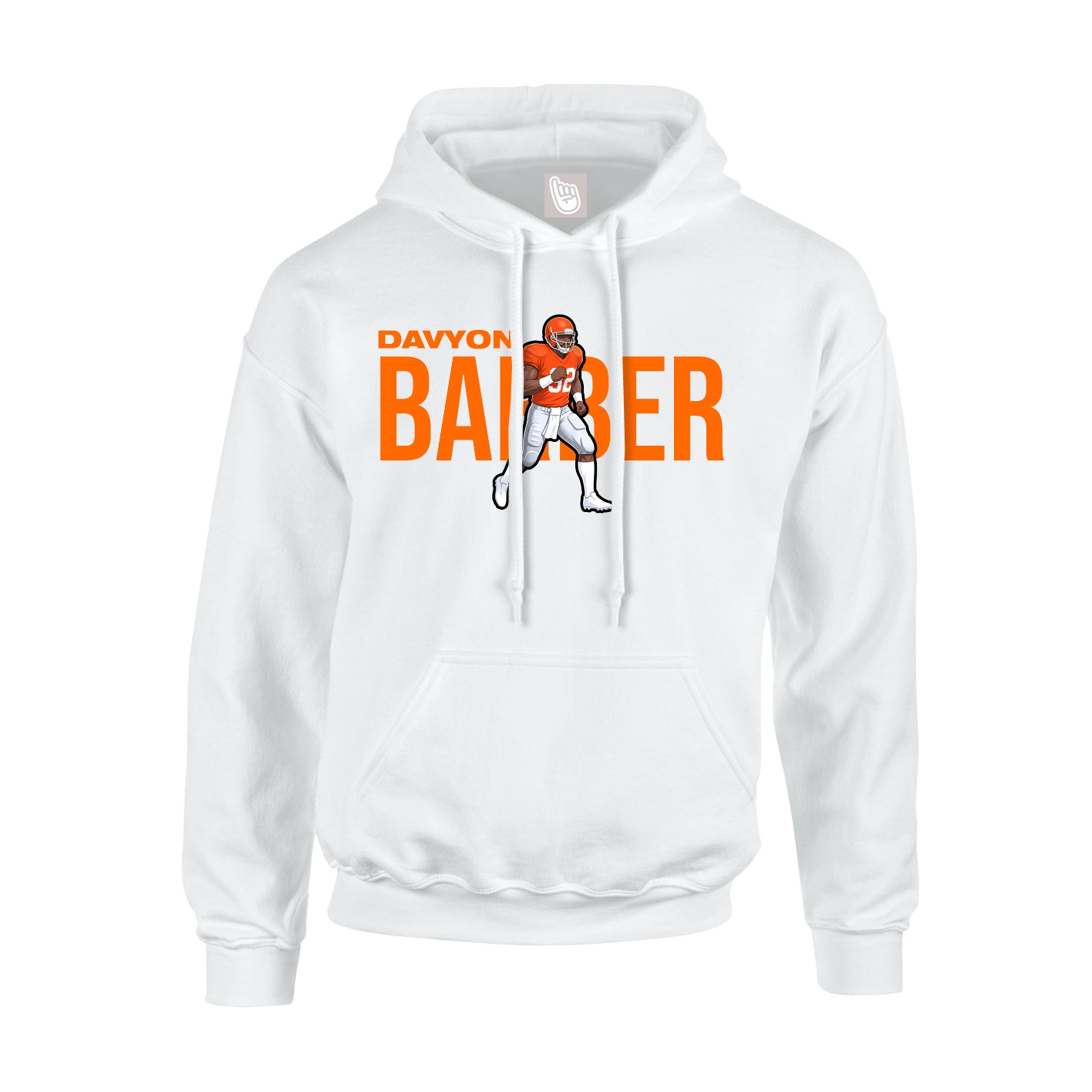 Youth Hoodie — Player Name in White