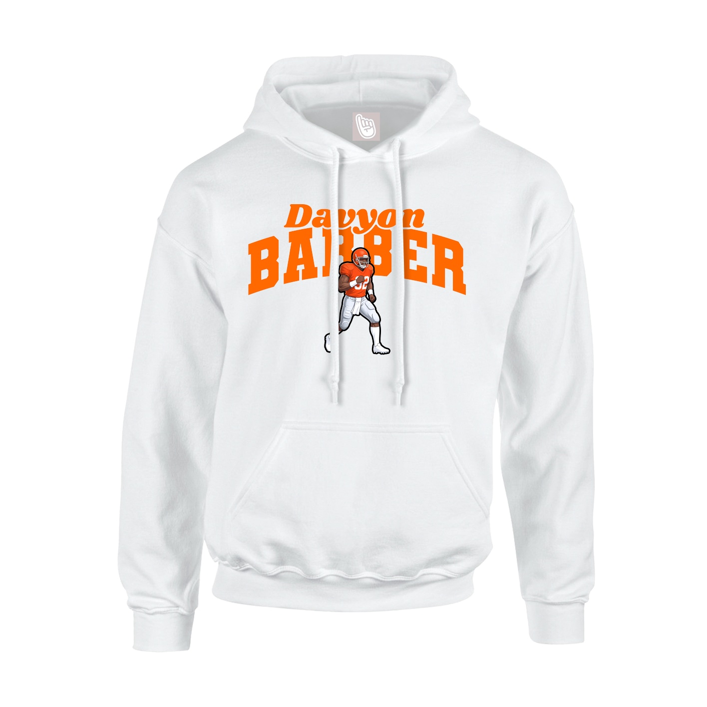 Hoodie — Signature Arch in White