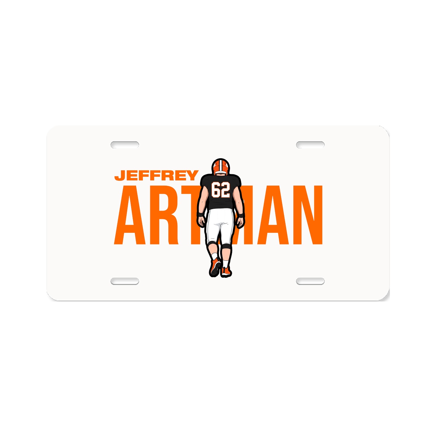 License Plate — Player Name in Classic