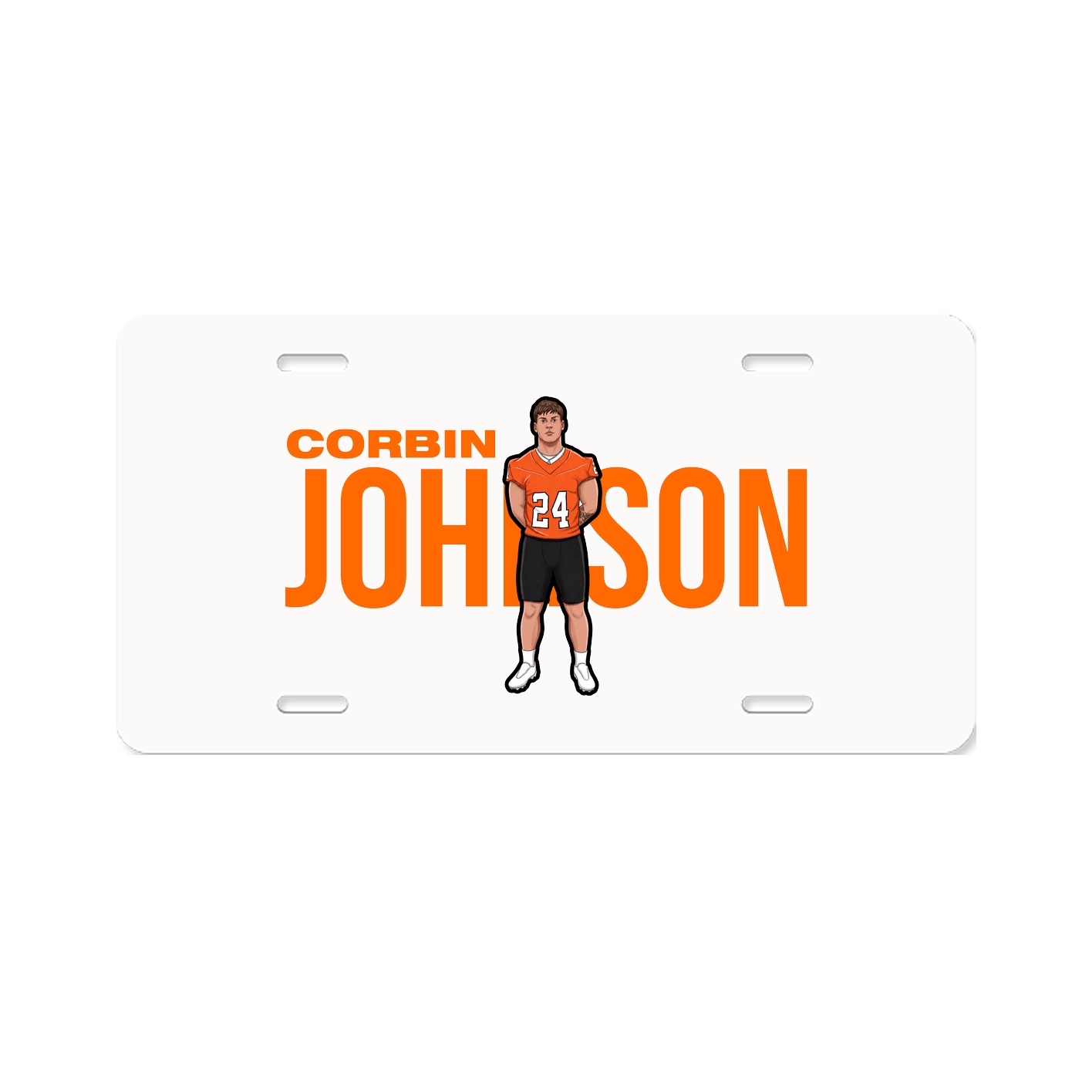 License Plate — Player Name in Classic