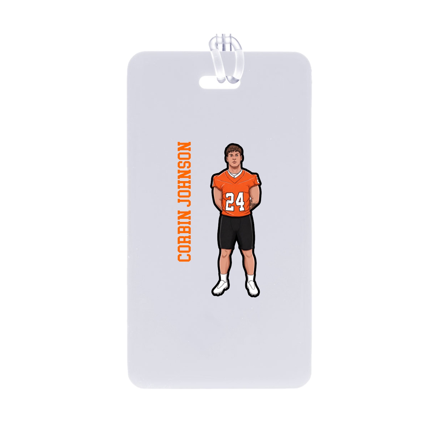 Bag Tag — Name Vertical in Classic
