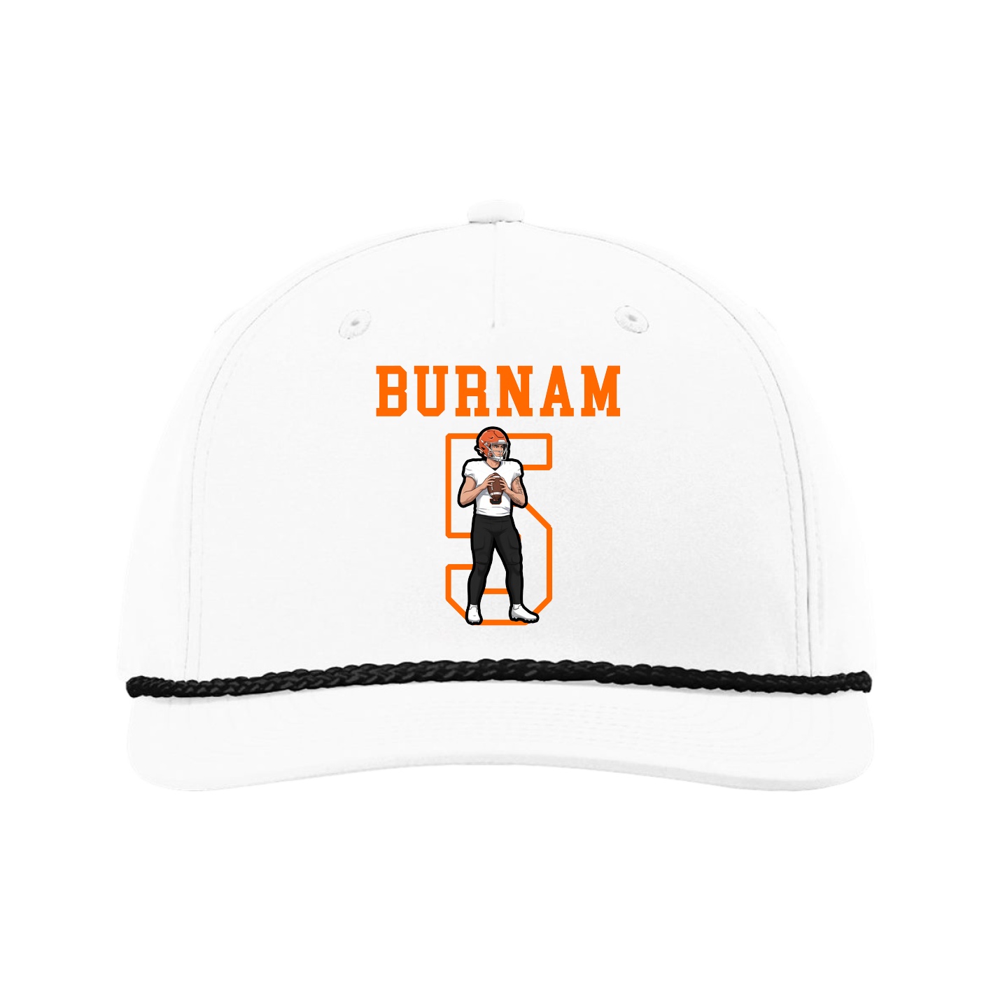 Five-Panel Classic Rope Cap — Shirsey in White