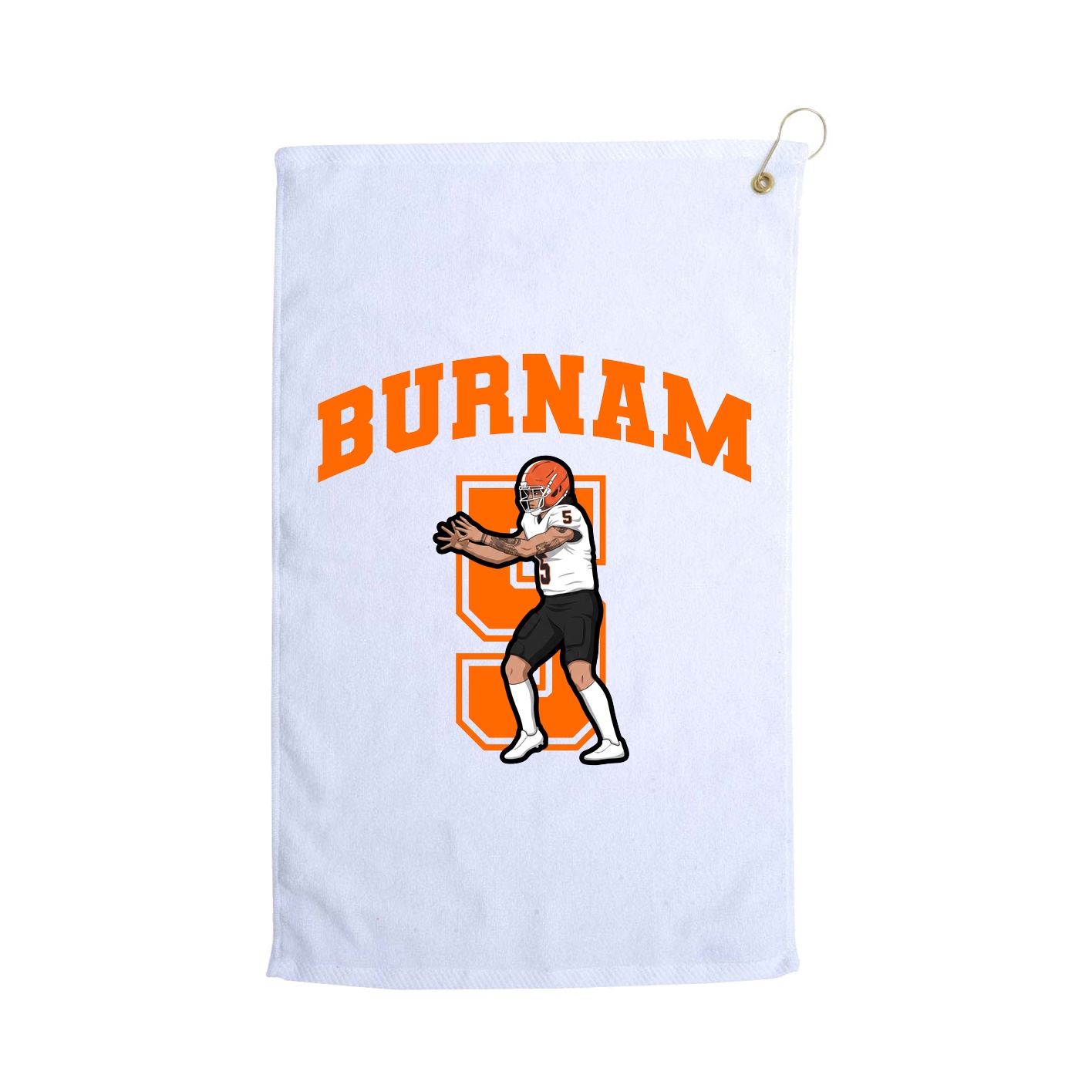 Golf Towel — Number in White