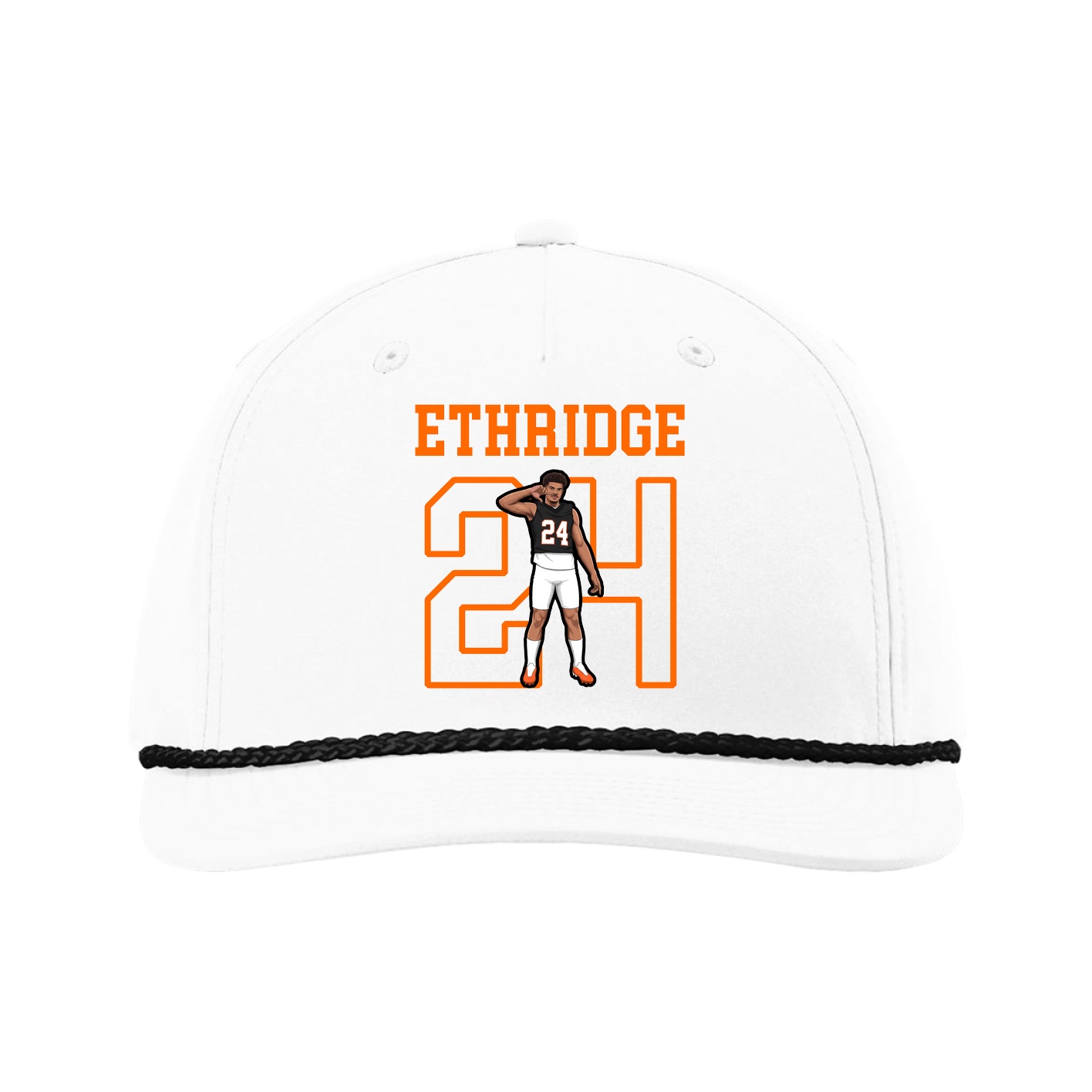 Five-Panel Classic Rope Cap — Shirsey in White