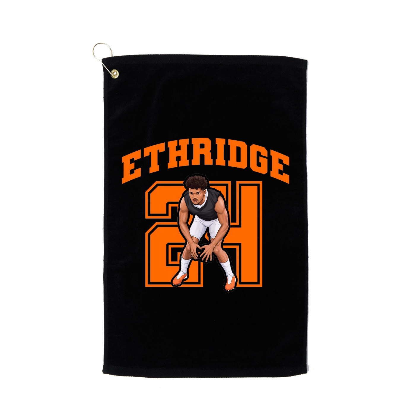 Golf Towel — Number in Black