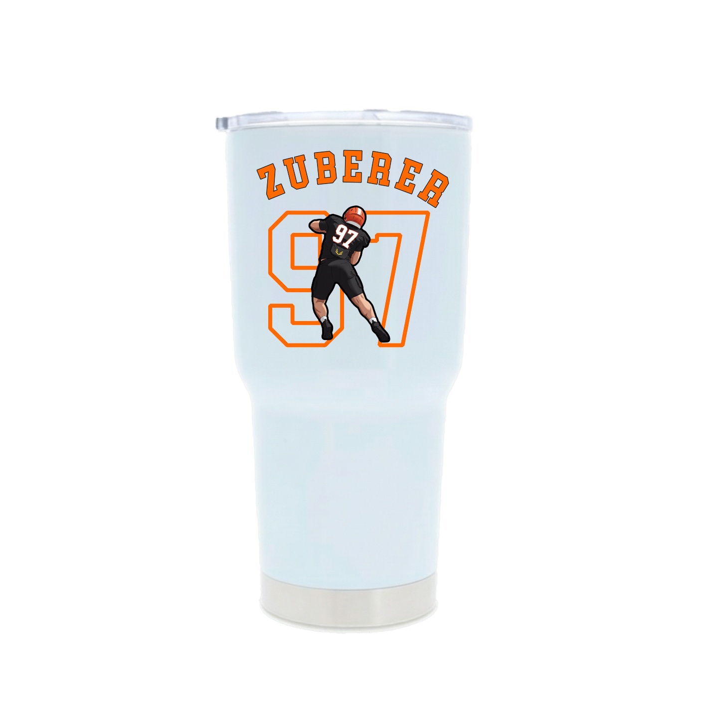30oz Stainless Steel Tumbler — Shirsey Arch in White