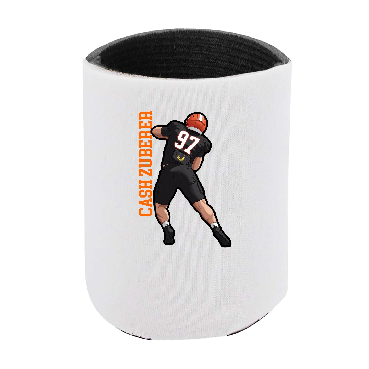 Can Holder — Name Vertical in White