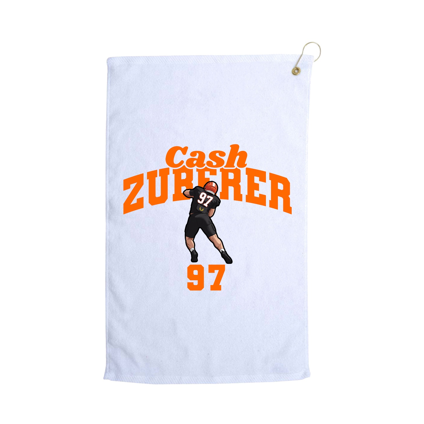 Golf Towel — Signature Arch in White