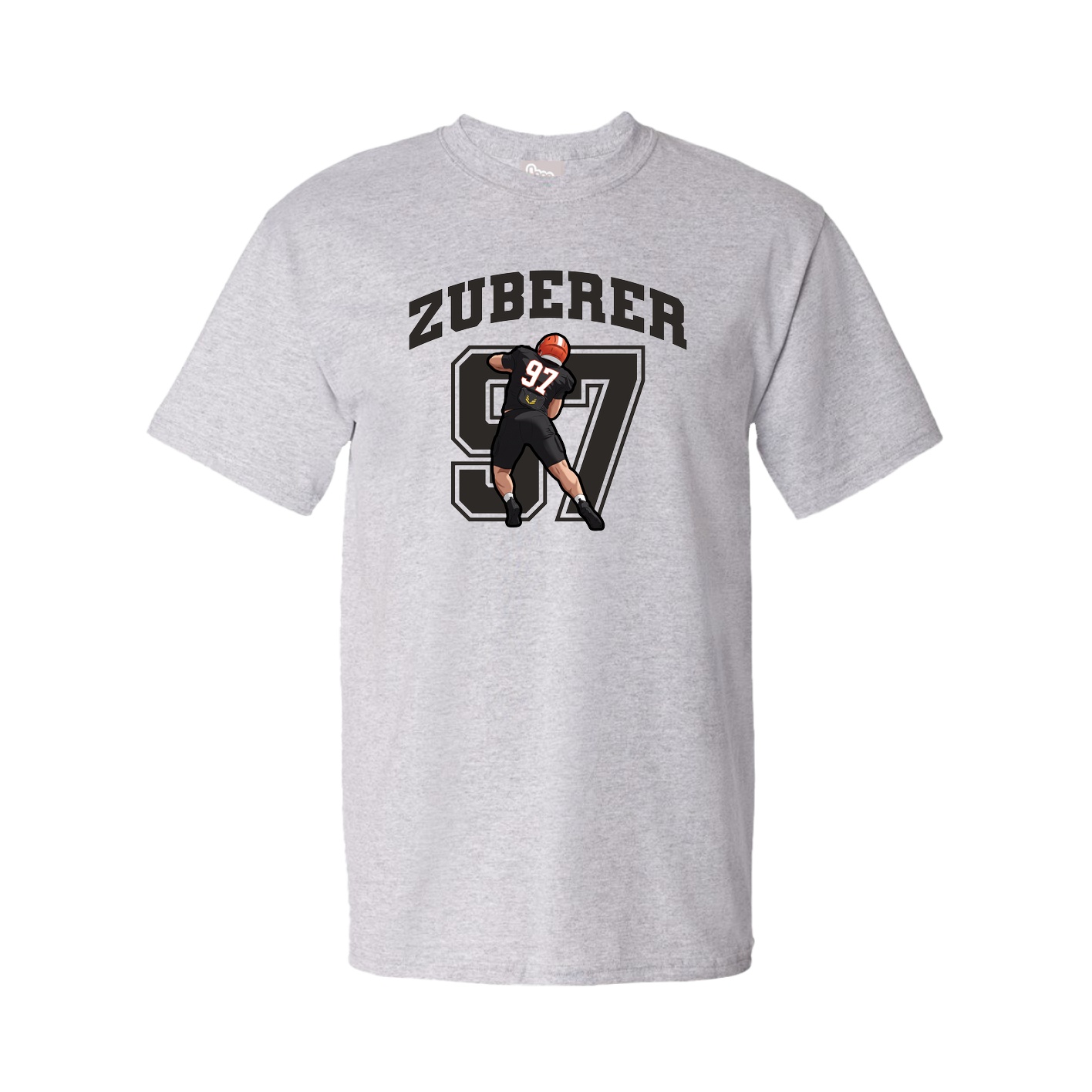 Youth Tee — Number in Grey