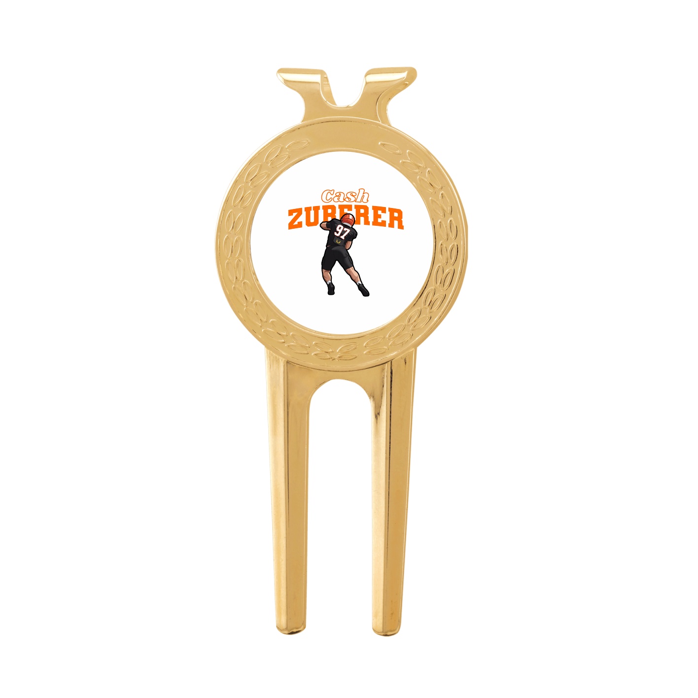Divot Tool with Ball Marker — Name Arch in Classic