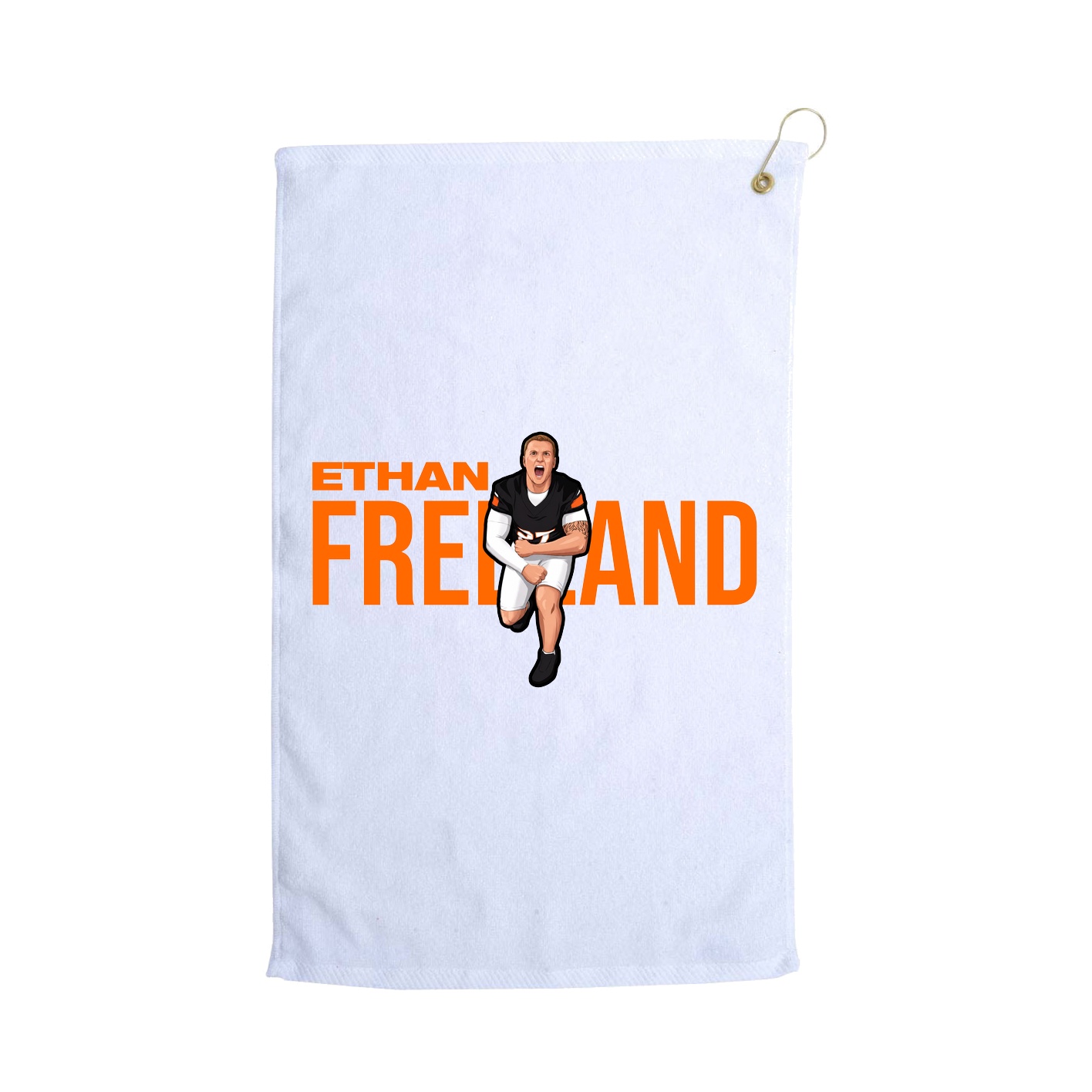 Golf Towel — Player Name in White