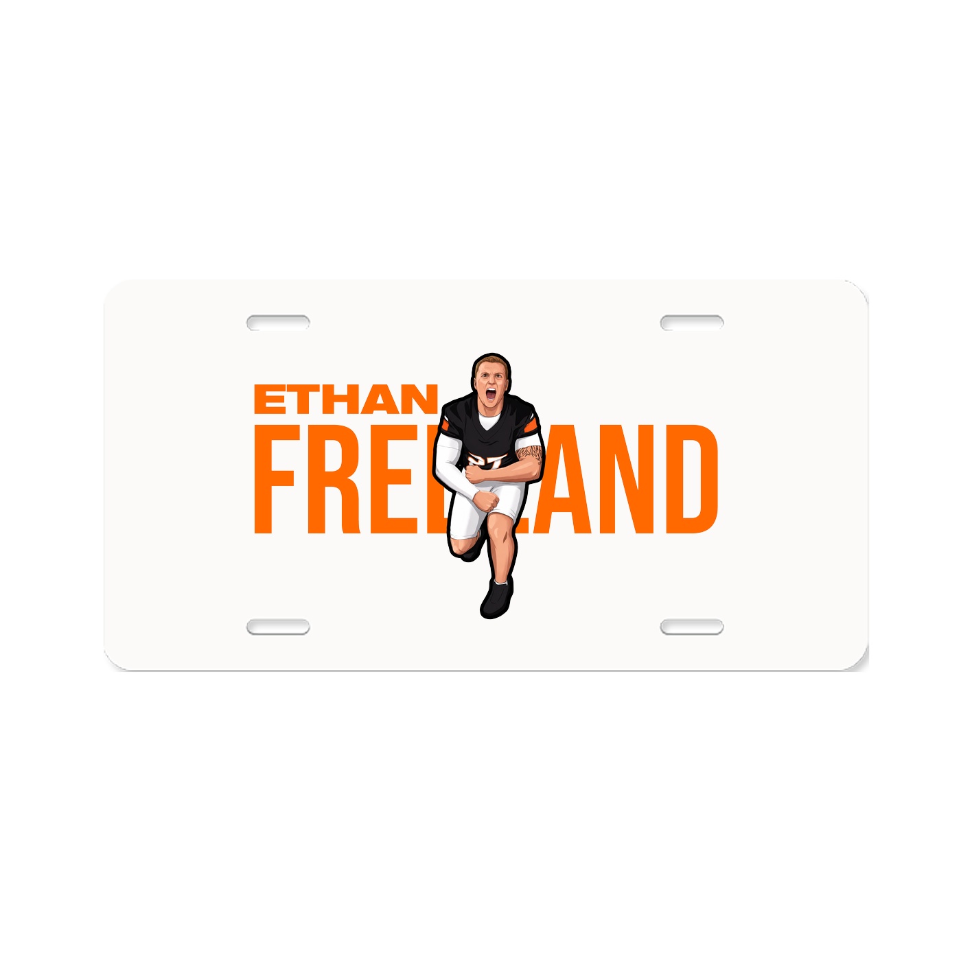 License Plate — Player Name in Classic