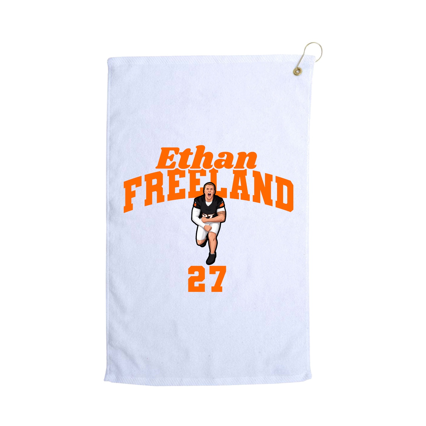 Golf Towel — Signature Arch in White