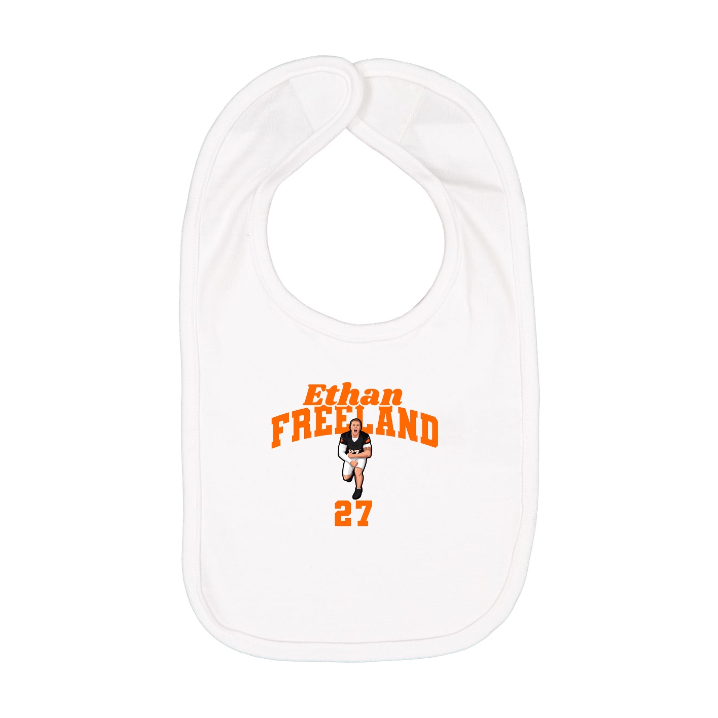 Infant Bib — Signature Arch in White