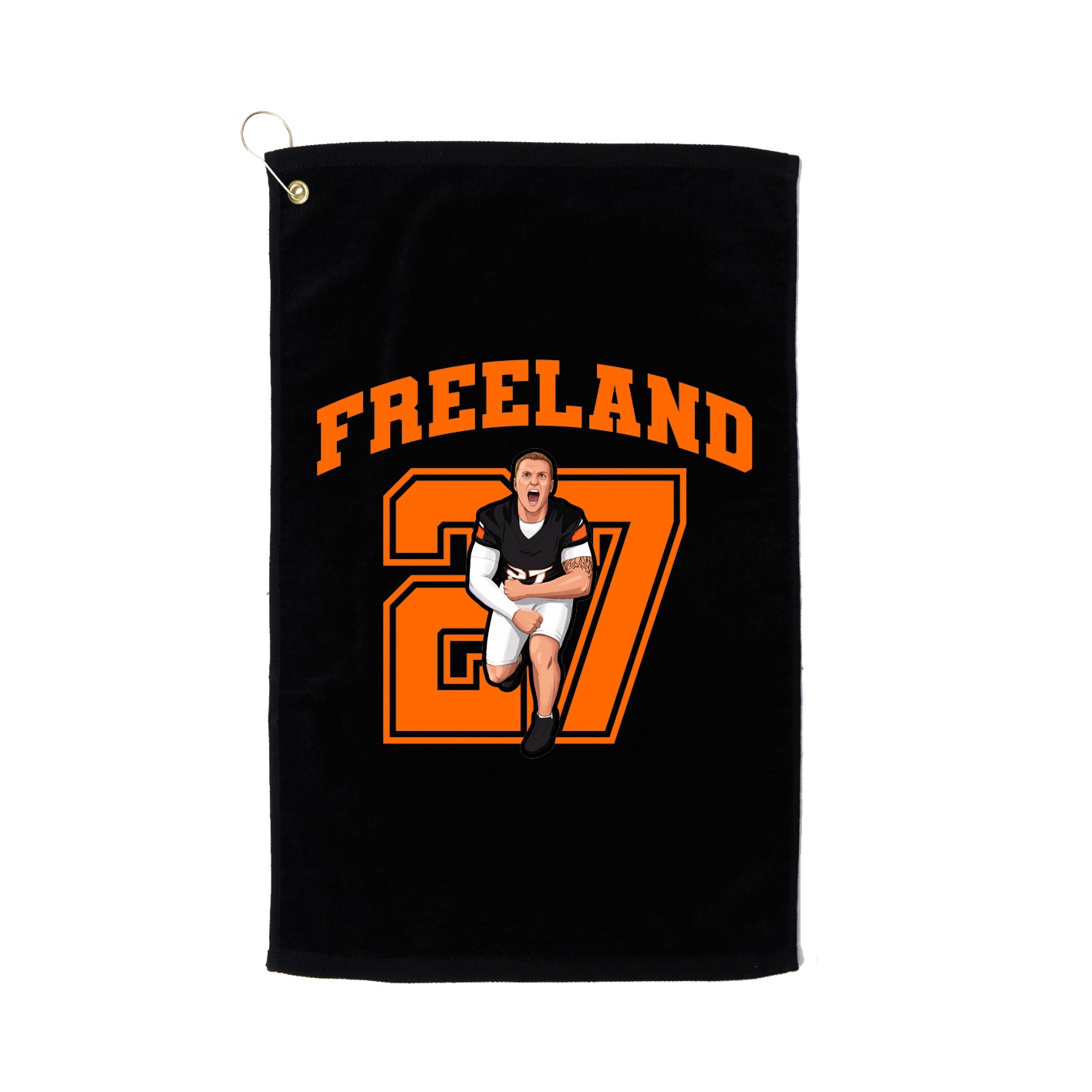 Golf Towel — Number in Black