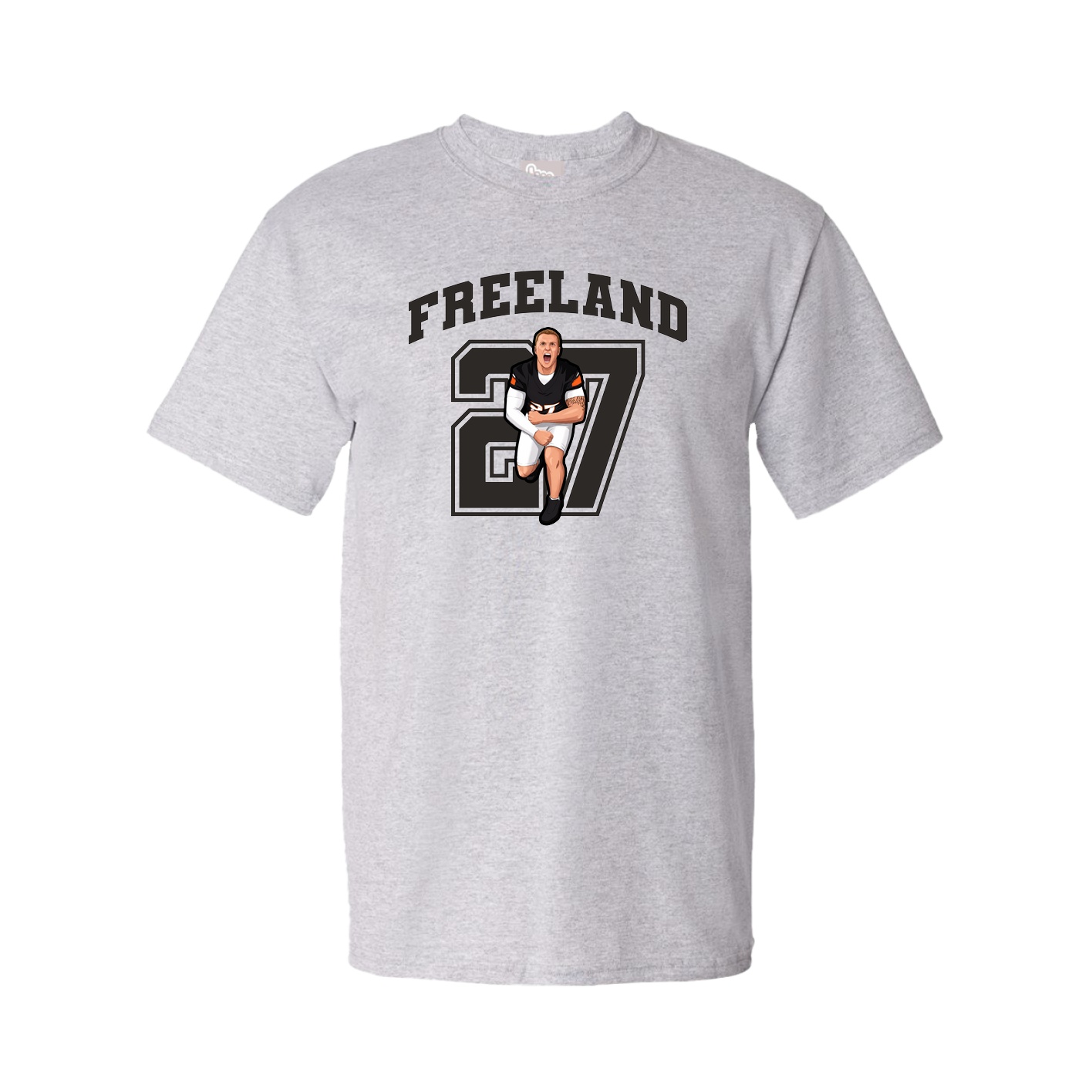 Youth Tee — Number in Grey