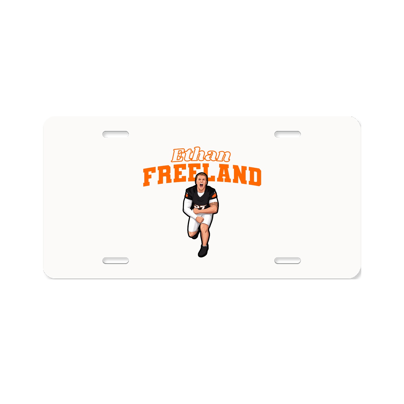 License Plate — Name Arch in Classic
