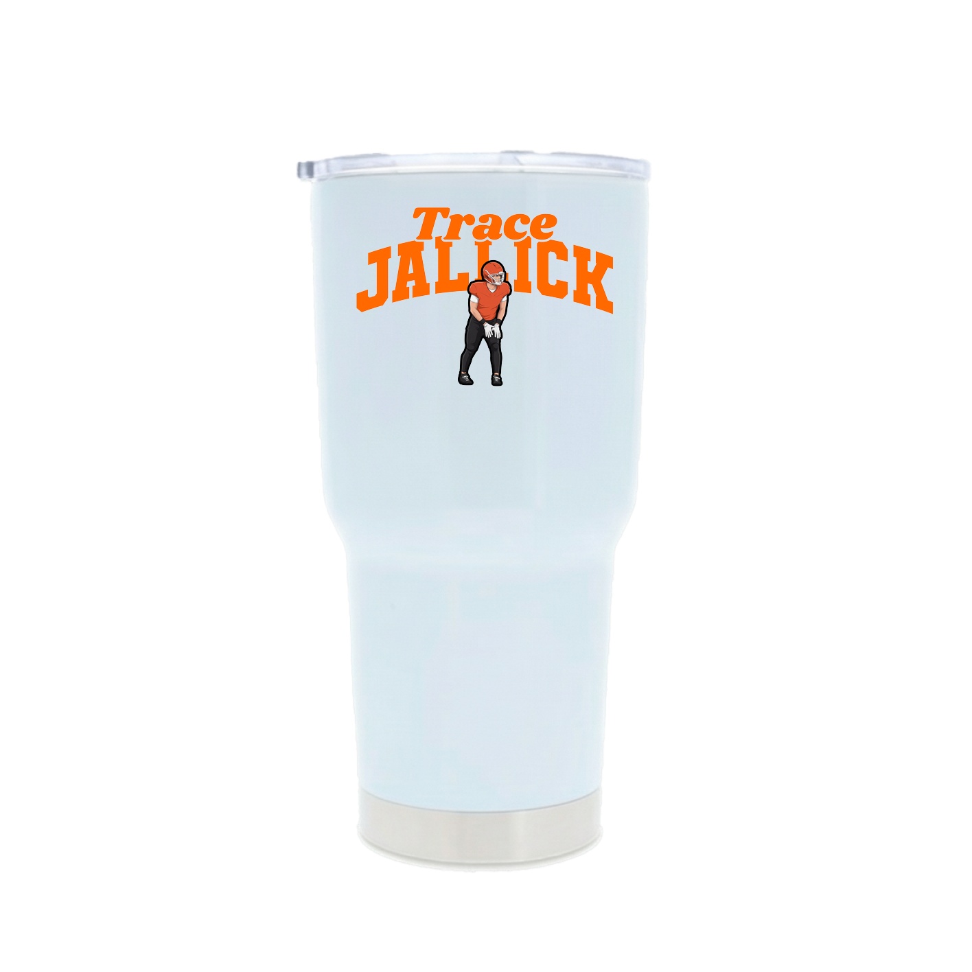 30oz Stainless Steel Tumbler — Signature Arch in White